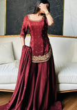 Heavy Natural Crep Silk Material With 5mm sequence Embroidery Work Salwar Kameez