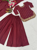 Heavy Natural Crep Silk Material With 5mm sequence Embroidery Work Salwar Kameez