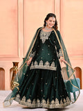 Pure heavy viscous velvet with heavy Coding Embroidery multi Needle sequence Work Salwar Kameez