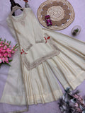 NEW Launching Designer Party Wear  Heavy Chinon Silk Plazzo Suit
