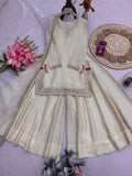 NEW Launching Designer Party Wear  Heavy Chinon Silk Plazzo Suit