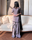 Heavy Natural Crep Silk With Bids Hand Work With Sequence Multi Needle Embroidery Work Salwar Kameez