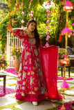 Designer Party Wear Heavy Faux Georgette Sharara Suit With Embroidery And Sequins Work