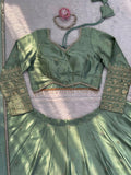 Perfect For Weddings Sangeet, Festive Wear Japan Satin Silk Lehenga Choli