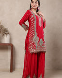 Heavy Chinnon Silk Material With 5mm Sequence Embroidery Work Salwar Kameez