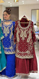 New Designer Party Wear Look Top Sharara Plazzo and Dupatta