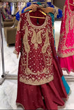 New Designer Party Wear Look Top Sharara Plazzo and Dupatta