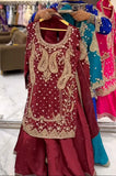 New Designer Party Wear Look Top Sharara Plazzo and Dupatta