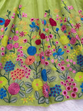 Designer Tabby Orgnza Silk Lehenga Choli With Thread And Sequnce Work