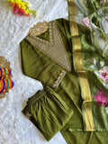 Roman Silk with Beautiful Embroidery With Sequence Work Salwar Kameez