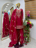 Beautiful Jimmy Cho fabric with Sequence Embroidery work Salwar Kameez