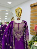 Beautiful Jimmy Cho fabric with Sequence Embroidery work Salwar Kameez