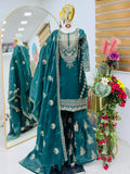 Beautiful Jimmy Cho fabric with Sequence Embroidery work Salwar Kameez