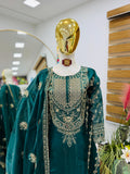 Beautiful Jimmy Cho fabric with Sequence Embroidery work Salwar Kameez