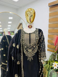 Beautiful Jimmy Cho fabric with Sequence Embroidery work Salwar Kameez