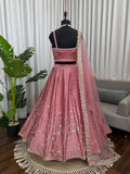New Arrival Designer Japan Satin Silk Lehenga Choli With Sequnce Work