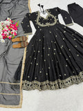 Heavy Vichitra Silk With 5mm Sequence And Embroidery Work Salwar Kameez