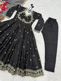 Heavy Vichitra Silk With 5mm Sequence And Embroidery Work Salwar Kameez