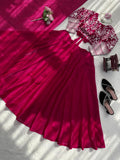 Latest Designer JMV Silk Lehenga Choli With Codeing Dori And Sequnce Work