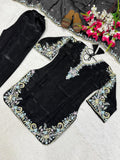 Pure Heavy GMY Silk Material With Embroidery Work Salwar Kameez