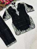 Pure Heavy GMY Silk Material With Embroidery Work Salwar Kameez