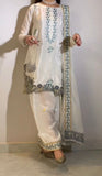 Pure heavy S.O silk Material with Embroidery work Beautiful Salwar Kameez