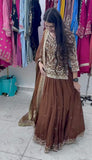 Party Wear Heavy Fox Georgette Top Lehenga And Dupatta Set With Heavy Embroidery Sequins Work