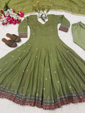 Heavy NC Vichitra Silk With 5mm Sequence And Embroidery Work Salwar Kameez