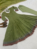 Heavy NC Vichitra Silk With 5mm Sequence And Embroidery Work Salwar Kameez