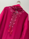 Designer Farshi Plazo Set With Mul Chanderi Silk Fabric