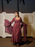 Beautiful HO Silk with Soft Micro Inner Lining & Intricate Thread work Salwar Kameez