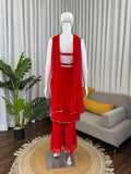Faux Georgette with Soft Micro Inner & Real Mirror work Salwar Kameez