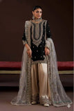 MAHIRA KHAN INSPIRED SEQUENCE EMBROIDERY WORKED TOP PLAZZO AND DUPATTA