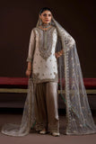 MAHIRA KHAN INSPIRED SEQUENCE EMBROIDERY WORKED TOP PLAZZO AND DUPATTA