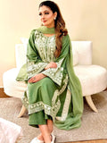 New Designer Party Wear Look Pure Soft Nylon Organza Silk Top Plazzo & Dupatta Set