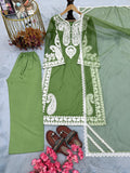New Designer Party Wear Look Pure Soft Nylon Organza Silk Top Plazzo & Dupatta Set
