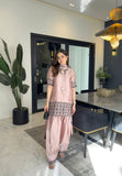 Heavy Natural Crep Silk With Embroidery thread Work Shorts Sleeves Salwar Kameez