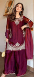 Heavy Fendy Silk Material With 5mm Sequence Embroidery Work Salwar Kameez