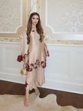 Roman Glass with Embroidery Sequence And Multi Work Beautiful Salwar Kameez