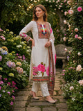 NEW READY TO WEAR 3 PIECE FANCY PRINTED KURTI WITH BEAUTIFUL PANT AND HEAVY DUPATTA