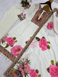 NEW READY TO WEAR 3 PIECE FANCY PRINTED KURTI WITH BEAUTIFUL PANT AND HEAVY DUPATTA