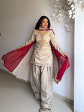 Fully Stitched & Ready to Wear Tebby Organza with Embroidery Thread Work Salwar Kameez