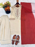 Fully Stitched & Ready to Wear Tebby Organza with Embroidery Thread Work Salwar Kameez