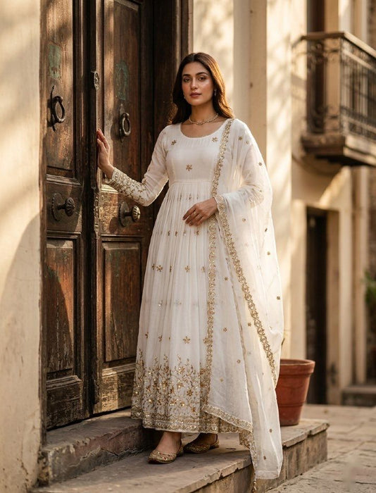 Pure Vicitra Silk With Embroidery 5mm Sequences Work Salwar Kameez