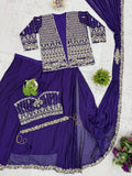 NEW SUPERHIT TRENDING READY TO WEAR SAREE WITH FULLY EMBROIDERED KOTI ON RANGOLI SILK FABRIC WITH STITCH BLOUSE