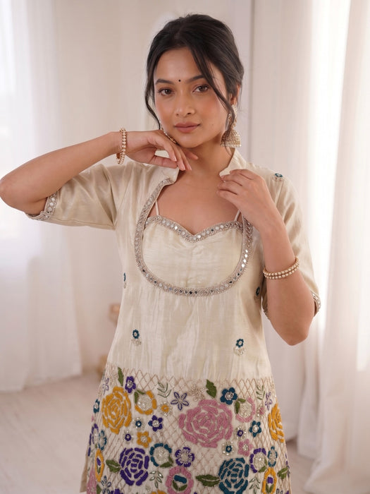 Designer Premium Tissue Shimmer Sill Co-Ord Set