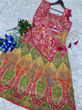 New Super Embroidery Coding work Full Stitched Lehenga choli