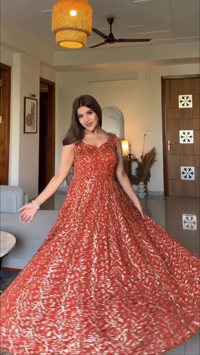 Faux Georgette with Thread & Sequence Work With Fancy Lace Salwar Kameez