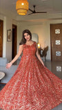 Faux Georgette with Thread & Sequence Work With Fancy Lace Salwar Kameez