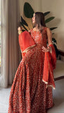 Faux Georgette with Thread & Sequence Work With Fancy Lace Salwar Kameez